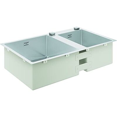 Grohe Fregadero K700, 860x500 mm, Acero inoxidable, , Acabado satinado, Sobre encimera o a ras Grohe Fregadero K700, 860x500 mm, Acero inoxidable, , Acabado satinado, Sobre encimera o a ras