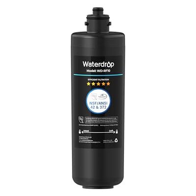 Waterdrop Filtro de Agua, NSF/ANSI 42 Certificado, 30.000 Litros, Reemplazo Para el Sistema de Filtración de Agua Debajo del Fregadero Waterdrop Filtro de Agua, NSF/ANSI 42 Certificado, 30.000 Litros, Reemplazo Para el Sistema de Filtración de Agua Debajo del Fregadero