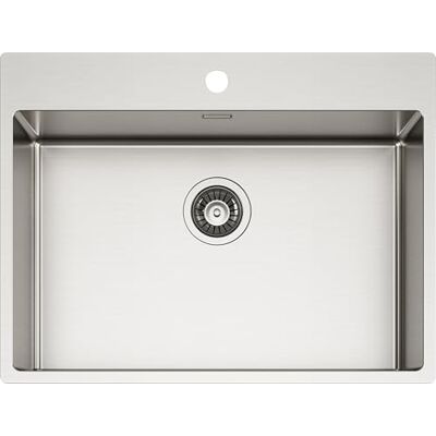 Schock Fregadero de cocina New Technick Plus N100 2L acero inoxidable 304, 700 x 510, interior de la bañera 650 x 400, fregadero de 1 cubeta de acero inoxidable cepillado, combinable con mezcladores Schock Fregadero de cocina New Technick Plus N100 2L acero inoxidable 304, 700 x 510, interior de la bañera 650 x 400, fregadero de 1 cubeta de acero inoxidable cepillado, combinable con mezcladores