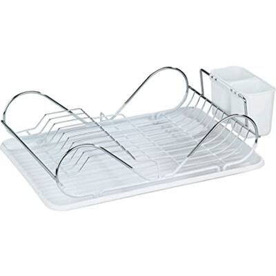 Wenko Escurridor Clean, Metal cromado, 47 x 12.5 x 32 cm, Cromo brillante Wenko Escurridor Clean, Metal cromado, 47 x 12.5 x 32 cm, Cromo brillante