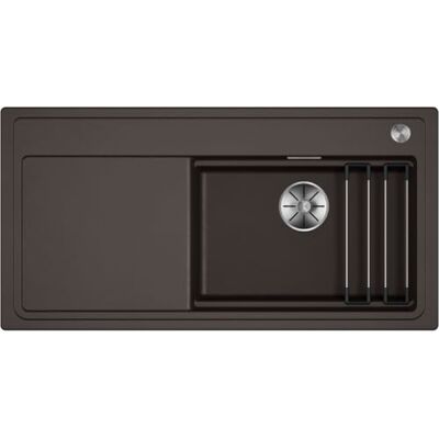 Blanco ETAGON XL 6S Fregadero de granito de SILGRANIT café, tipo de montaje: instalación desde arriba, para armarios inferiores de 60 cm de ancho, concepto de sistema con rieles ETAGON versátiles, 100 Blanco ETAGON XL 6S Fregadero de granito de SILGRANIT café, tipo de montaje: instalación desde arriba, para armarios inferiores de 60 cm de ancho, concepto de sistema con rieles ETAGON versátiles, 100