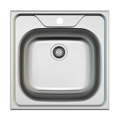 EDESA Fregadero K2 SE 44 Encastre Encimera Acero Inoxidable 1 Cubeta Cuadrada Base Fondo Absorbente Instalación Mueble 45 CM Acabado Inox EDESA Fregadero K2 SE 44 Encastre Encimera Acero Inoxidable 1 Cubeta Cuadrada Base Fondo Absorbente Instalación Mueble 45 CM Acabado Inox