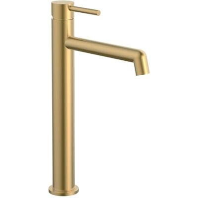 Kibath Grifo De Lavabo Monomando Oso Alto Acabado Oro Cepillado Fabricado en latón Kibath Grifo De Lavabo Monomando Oso Alto Acabado Oro Cepillado Fabricado en latón