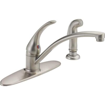 DELTA grifo bases Core-B sola manija grifo de la cocina con Spray, inoxidable DELTA grifo bases Core-B sola manija grifo de la cocina con Spray, inoxidable
