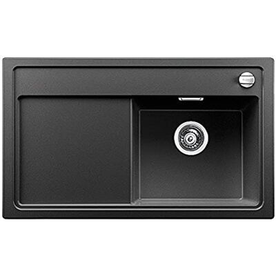 Blanco ZENAR 45 S Fregadero de cocina de granito Silgranit PuraDur incluye tabla de cortar cristal, fregadero derecho, 1 pieza, color negro antracita Blanco ZENAR 45 S Fregadero de cocina de granito Silgranit PuraDur incluye tabla de cortar cristal, fregadero derecho, 1 pieza, color negro antracita