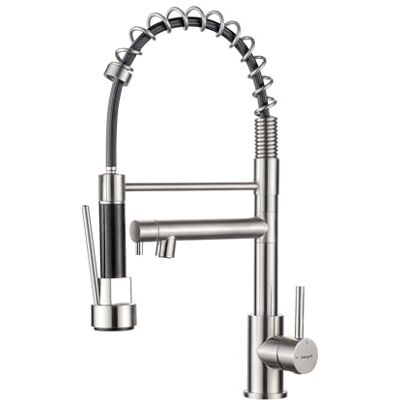 Ibergrif Grifo Profesional Cocina con Ducha Extraíble, Mezclador de Fregadero, Acero Inoxidable, Ibergrif Grifo Profesional Cocina con Ducha Extraíble, Mezclador de Fregadero, Acero Inoxidable,