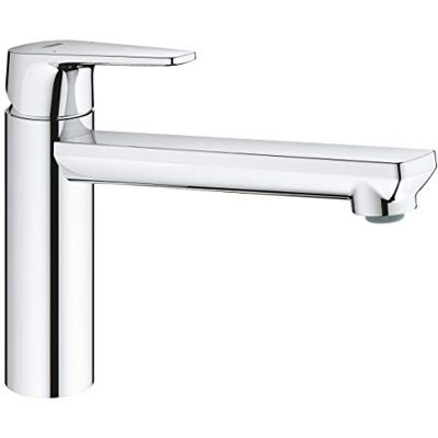 Grohe BauEdge Monomando de fregadero 1/2", Cromo, Bocca Media Grohe BauEdge Monomando de fregadero 1/2", Cromo, Bocca Media