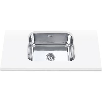 EDESA Fregadero FUJI BE 50X40 1C /A Bajo Encimera Acero Inoxidable 1 Cubeta Cuadrada Base Fondo Absorbente Instalación Mueble 60 CM Acabado Inoxidable EDESA Fregadero FUJI BE 50X40 1C /A Bajo Encimera Acero Inoxidable 1 Cubeta Cuadrada Base Fondo Absorbente Instalación Mueble 60 CM Acabado Inoxidable