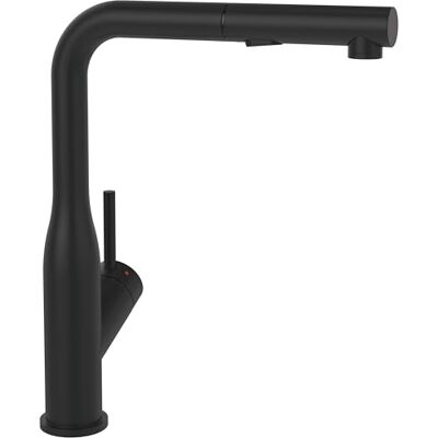 Villeroy & Boch Subway Style Shower grifería de cocina, alta presión, con rociador extraíble y función de conmutación, grifo de fregadero de bajo consumo, altura del caño 300 mm, negro mate Villeroy & Boch Subway Style Shower grifería de cocina, alta presión, con rociador extraíble y función de conmutación, grifo de fregadero de bajo consumo, altura del caño 300 mm, negro mate