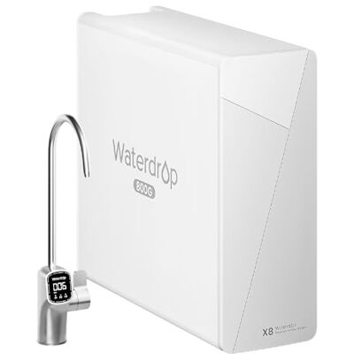 Waterdrop X8 Sistema de Ósmosis Inversa, 800 GPD, NSF/ANSI 58 y 372 Proporción Agua Pura/Desagüe 2:1, Sistema RO bajo Fregadero de 9 Etapas, Ablandamiento, para Alto Consumo, Mejora El Sabor Waterdrop X8 Sistema de Ósmosis Inversa, 800 GPD, NSF/ANSI 58 y 372 Proporción Agua Pura/Desagüe 2:1, Sistema RO bajo Fregadero de 9 Etapas, Ablandamiento, para Alto Consumo, Mejora El Sabor