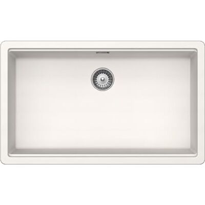 Schock Fregadero de cocina Galaxy N100XL 1 bañera con borde funcional para accesorios, material ®Cristadur, blanco puro, 750 x 456 mm Schock Fregadero de cocina Galaxy N100XL 1 bañera con borde funcional para accesorios, material ®Cristadur, blanco puro, 750 x 456 mm