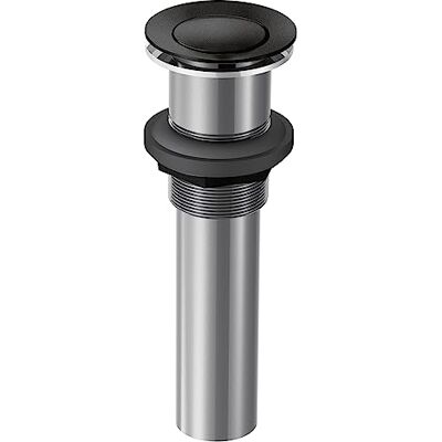 Moen Conjunto de drenaje desplegable para fregadero de baño, negro mate Moen Conjunto de drenaje desplegable para fregadero de baño, negro mate