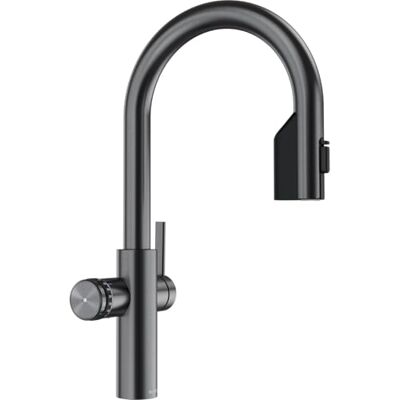 Blanco CHOICE Icona-C Grifo de cocina todo en uno en acero oscuro satinado, no incluye unidad de tratamiento de agua CHOICE.ALL, agua fría en silencio, medio, burbujeante y caliente hirviendo, 16 x Blanco CHOICE Icona-C Grifo de cocina todo en uno en acero oscuro satinado, no incluye unidad de tratamiento de agua CHOICE.ALL, agua fría en silencio, medio, burbujeante y caliente hirviendo, 16 x