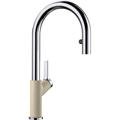 Blanco de Carena S Vario monomando de alta presión de agua grifo para la cocina, SILGRANIT de Look Blanco de Carena S Vario monomando de alta presión de agua grifo para la cocina, SILGRANIT de Look