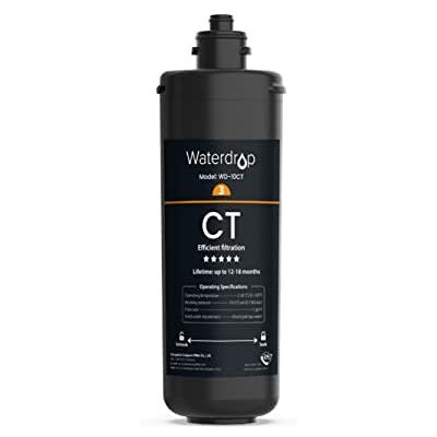 Waterdrop 10CT Filtro de Repuesto para Sistemas TSA & TSB Bajo Fregadero Reduce Cloro, Mal Sabor y Olor, Mejora el Sabor del Agua, 12–18 Meses Waterdrop 10CT Filtro de Repuesto para Sistemas TSA & TSB Bajo Fregadero Reduce Cloro, Mal Sabor y Olor, Mejora el Sabor del Agua, 12–18 Meses