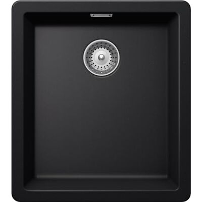 Schock Fregadero de cocina Galaxy 1 cubeta Material® Cristadur, negro puro, 406 x 456 mm Schock Fregadero de cocina Galaxy 1 cubeta Material® Cristadur, negro puro, 406 x 456 mm