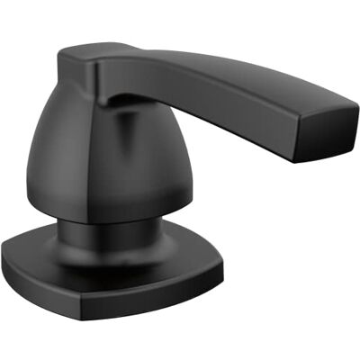 DELTA Faucet Stryke Dispensador de jabón, Color Negro Mate DELTA Faucet Stryke Dispensador de jabón, Color Negro Mate