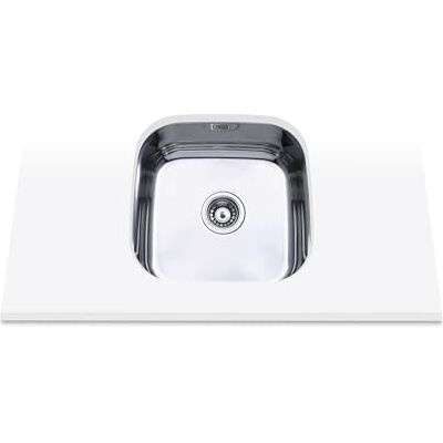 EDESA Fregadero FUJI BE 40X40 1C PLUS/A Bajo Encimera Acero Inoxidable 1 Cubeta Cuadrada Base Fonoabsorbente Instalación Mueble 45 CM Acabado Inox EDESA Fregadero FUJI BE 40X40 1C PLUS/A Bajo Encimera Acero Inoxidable 1 Cubeta Cuadrada Base Fonoabsorbente Instalación Mueble 45 CM Acabado Inox