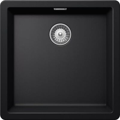 Schock Fregadero de cocina Galaxy 1 bañera con ganchos subterráneos incluidos, Material®Cristadur, negro puro, 430 x 430 mm Schock Fregadero de cocina Galaxy 1 bañera con ganchos subterráneos incluidos, Material®Cristadur, negro puro, 430 x 430 mm