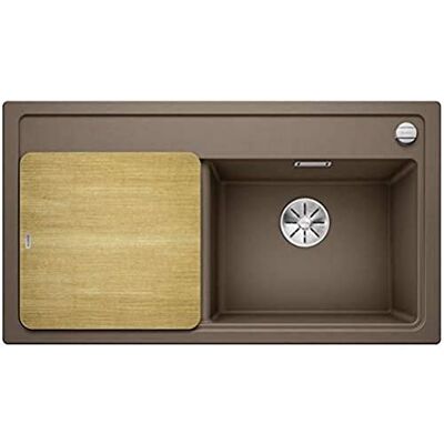 Blanco zenar 5 S, cocina fregadero, granito fregadero de Silgranit Puradur Incluye Madera Tabla de cortar, Nuez Moscada Blanco zenar 5 S, cocina fregadero, granito fregadero de Silgranit Puradur Incluye Madera Tabla de cortar, Nuez Moscada