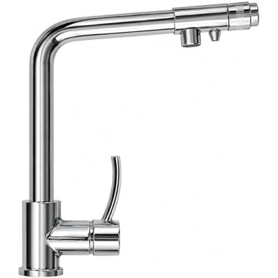 Bbagua Salacia Grifo de Cocina 3 Vías para Ósmosis Inversa, Acero Inoxidable, Agua Fría, Caliente y Osmotizada Bbagua Salacia Grifo de Cocina 3 Vías para Ósmosis Inversa, Acero Inoxidable, Agua Fría, Caliente y Osmotizada