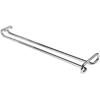 EMUCA Soporte para Copas Colgante, Acero Cromado, 41cm Porta copas para mueble, Bar o estantería EMUCA Soporte para Copas Colgante, Acero Cromado, 41cm Porta copas para mueble, Bar o estantería
