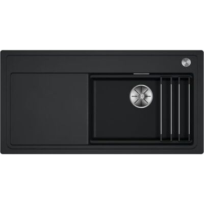 Blanco ETAGON XL 6S Fregadero de granito de SILGRANIT antracita, tipo de montaje: instalación desde arriba, para armarios inferiores de 60 cm de ancho, concepto de sistema con rieles ETAGON versátiles Blanco ETAGON XL 6S Fregadero de granito de SILGRANIT antracita, tipo de montaje: instalación desde arriba, para armarios inferiores de 60 cm de ancho, concepto de sistema con rieles ETAGON versátiles