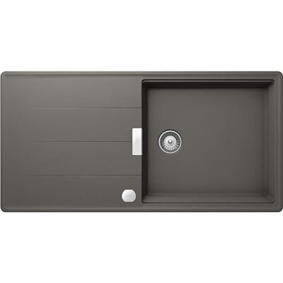 Schock Fregadero de cocina Tia D100L, 1 bañera grande con escurridor, bañera reversible y desagüe de serie, Material®Cristadur, Silverstone, 1000 x 500 mm Schock Fregadero de cocina Tia D100L, 1 bañera grande con escurridor, bañera reversible y desagüe de serie, Material®Cristadur, Silverstone, 1000 x 500 mm