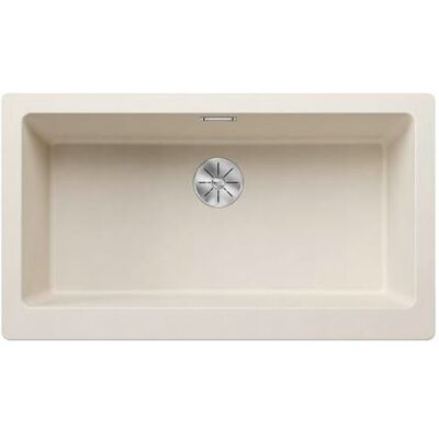 Blanco VINTERA XL 9-U Fregadero de granito de color suave, tipo de montaje: bajo encimera, para armarios inferiores de 90 cm de ancho, sin mando a distancia, desagüe con tubo ahorro, 89,6 x 51 Blanco VINTERA XL 9-U Fregadero de granito de color suave, tipo de montaje: bajo encimera, para armarios inferiores de 90 cm de ancho, sin mando a distancia, desagüe con tubo ahorro, 89,6 x 51