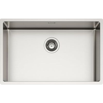 Schock Fregadero de cocina New Technick N100 2L acero inoxidable, 690 x 440, interior de la bañera 650 x 400, fregadero de 1 bañera de acero inoxidable cepillado, combinable con mezcladores Schock Fregadero de cocina New Technick N100 2L acero inoxidable, 690 x 440, interior de la bañera 650 x 400, fregadero de 1 bañera de acero inoxidable cepillado, combinable con mezcladores