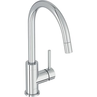 Jacob Delafon Grifo de cocina extraíble Giratorio 360° Ahorro de agua Cromo Monomando fregadero Ahorro de agua y energía Ducha extraíble Aireador antical moleteada Apertura en frío Muy duradero Jacob Delafon Grifo de cocina extraíble Giratorio 360° Ahorro de agua Cromo Monomando fregadero Ahorro de agua y energía Ducha extraíble Aireador antical moleteada Apertura en frío Muy duradero