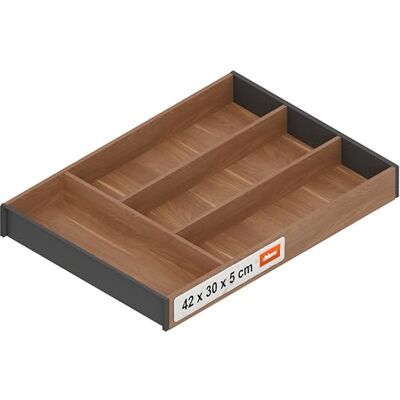Blum AMBIA-LINE cubertero organizador de cajón premium para cocinas y muebles modernos protege, ordena y organiza cubiertos con claridad con pies antideslizantes 42×30×5 cm Nogal Tennessee Blum AMBIA-LINE cubertero organizador de cajón premium para cocinas y muebles modernos protege, ordena y organiza cubiertos con claridad con pies antideslizantes 42×30×5 cm Nogal Tennessee