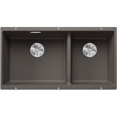 Blanco SUBLINE 480/320-U Fregadero de granito de color gris silcán, tipo de montaje: bajo encimera, para armarios inferiores de 90 cm de ancho, un recorte y solo una vez montado, 85,5 x 46 x 21,2 cm Blanco SUBLINE 480/320-U Fregadero de granito de color gris silcán, tipo de montaje: bajo encimera, para armarios inferiores de 90 cm de ancho, un recorte y solo una vez montado, 85,5 x 46 x 21,2 cm