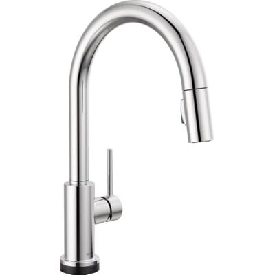 DELTA Faucet Trinsic Touch Grifo de cocina cromado con pulverizador extraíble, tecnología Touch2O, cromado DELTA Faucet Trinsic Touch Grifo de cocina cromado con pulverizador extraíble, tecnología Touch2O, cromado
