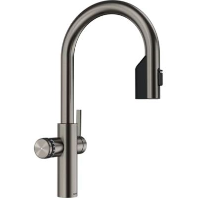 Blanco CHOICE Icona-C Grifo de cocina todo en uno en satén platinuml no incluye unidad de tratamiento de agua CHOICE.ALL Agua fría en silencio, medio, burbujeante y caliente hirviendo [16 x 28,2 Blanco CHOICE Icona-C Grifo de cocina todo en uno en satén platinuml no incluye unidad de tratamiento de agua CHOICE.ALL Agua fría en silencio, medio, burbujeante y caliente hirviendo [16 x 28,2