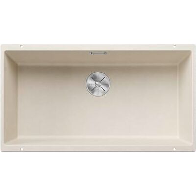 Blanco SUBLINE 800-U Fregadero de granito de color suave, tipo de montaje: bajo encimera, para armarios bajos de 80 cm de ancho, un recorte y solo una vez montado, 83 x 46 x 23,2 cm Blanco SUBLINE 800-U Fregadero de granito de color suave, tipo de montaje: bajo encimera, para armarios bajos de 80 cm de ancho, un recorte y solo una vez montado, 83 x 46 x 23,2 cm