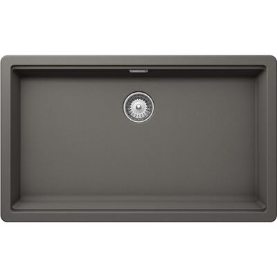 Schock Fregadero de cocina Galaxy 1 bañera con borde funcional para accesorios, Material®Cristadur, Silverstone, 750 x 456 mm Schock Fregadero de cocina Galaxy 1 bañera con borde funcional para accesorios, Material®Cristadur, Silverstone, 750 x 456 mm