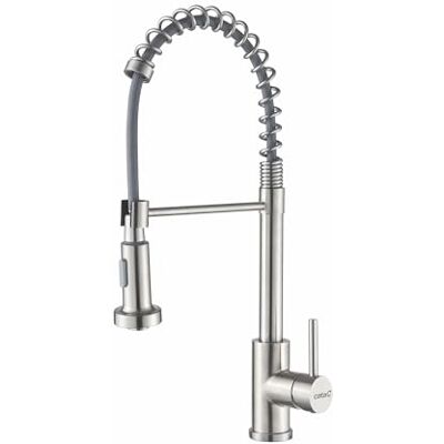 Cata Grifo De Cocina XPB/A Caño Alto, Monomando Giratorio 360º, Pescadera, Aireador, Función Ducha, Anticalcáreo, Cartucho Cerámico, Apertura En Frío, Reductor Caudal 5L, Acabado Inoxidable Cata Grifo De Cocina XPB/A Caño Alto, Monomando Giratorio 360º, Pescadera, Aireador, Función Ducha, Anticalcáreo, Cartucho Cerámico, Apertura En Frío, Reductor Caudal 5L, Acabado Inoxidable