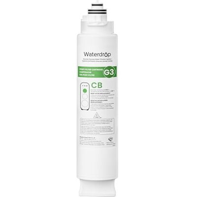 Waterdrop G3-N3CB Filtro para Sistemas RO G3-W, G3P600 y G3P800 Duración de 12 Meses, Certificado NSF/ANSI 42, 53 & 372, Instalación Fácil, No Requiere Herramientas Waterdrop G3-N3CB Filtro para Sistemas RO G3-W, G3P600 y G3P800 Duración de 12 Meses, Certificado NSF/ANSI 42, 53 & 372, Instalación Fácil, No Requiere Herramientas
