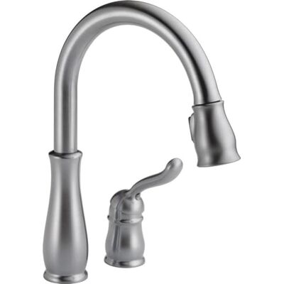 DELTA grifo Leland sola manija desplegable grifo de la cocina con acoplamiento magnético, Arctic inoxidable DELTA grifo Leland sola manija desplegable grifo de la cocina con acoplamiento magnético, Arctic inoxidable