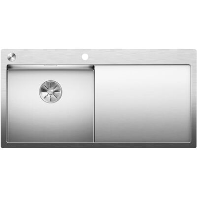 Blanco Fregadero de cocina de acero inoxidable CLARON 5 S-IF Color : Acero inoxidable Blanco Fregadero de cocina de acero inoxidable CLARON 5 S-IF Color : Acero inoxidable