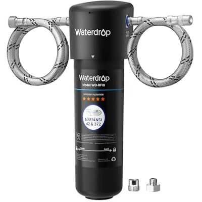 Waterdrop 10UA Filtro de Agua para Debajo del Fregadero, 11.000 Galones Reduce PFOA/PFOS, Plomo, Cloro, Mal Sabor y Olores, Certificado NSF/ANSI 42, Conexión Directa al Grifo Waterdrop 10UA Filtro de Agua para Debajo del Fregadero, 11.000 Galones Reduce PFOA/PFOS, Plomo, Cloro, Mal Sabor y Olores, Certificado NSF/ANSI 42, Conexión Directa al Grifo