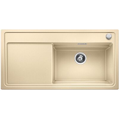 Blanco zenar XL 6 S Vapor Gar Plus, cocina fregadero, granito fregadero de Silgranit Puradur, 1 pieza, beige, Blanco zenar XL 6 S Vapor Gar Plus, cocina fregadero, granito fregadero de Silgranit Puradur, 1 pieza, beige,