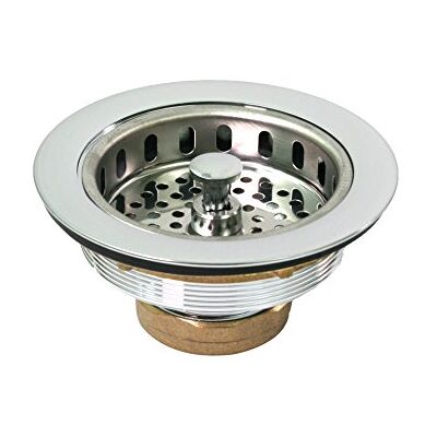 Everflow Heavy Duty Colador de fregadero con cuerpo de latón cromado 7512, compatible con lavabos con 3 – 1/2 pulgadas – 4 pulgadas Brida de apertura, con tuerca de latón, cesta de borde con tuercas de bloqueo, acero inoxidable Everflow Heavy Duty Colador de fregadero con cuerpo de latón cromado 7512, compatible con lavabos con 3 – 1/2 pulgadas – 4 pulgadas Brida de apertura, con tuerca de latón, cesta de borde con tuercas de bloqueo, acero inoxidable