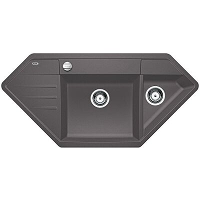 Blanco Lexa 9 E Fregadero de cocina de granito Silgranit PuraDur, 1 pieza, gris roca, Blanco Lexa 9 E Fregadero de cocina de granito Silgranit PuraDur, 1 pieza, gris roca,