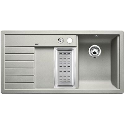 Blanco trisona 6 S, cocina fregadero, granito fregadero de Silgranit Puradur, fregadero derecho, 1 pieza, color gris perla, Blanco trisona 6 S, cocina fregadero, granito fregadero de Silgranit Puradur, fregadero derecho, 1 pieza, color gris perla,