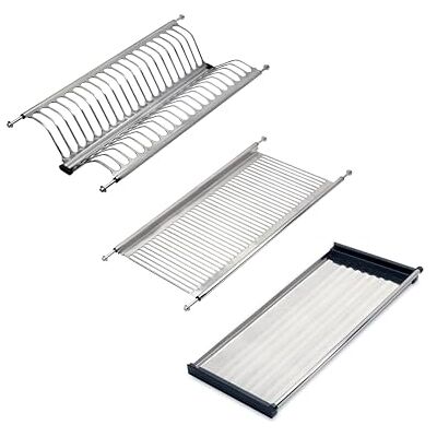 EMUCA Escurreplatos para módulos altos Drynox, Escurridor de Platos y Vasos para Muebles de Cocina, anchura interior módulo 535-585 mm, Acero, Cromado EMUCA Escurreplatos para módulos altos Drynox, Escurridor de Platos y Vasos para Muebles de Cocina, anchura interior módulo 535-585 mm, Acero, Cromado