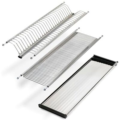 EMUCA Escurreplatos para módulos altos Drynox, Escurridor de Platos y Vasos para Muebles de Cocina, anchura interior módulo 835-885 mm, Acero, Cromado EMUCA Escurreplatos para módulos altos Drynox, Escurridor de Platos y Vasos para Muebles de Cocina, anchura interior módulo 835-885 mm, Acero, Cromado
