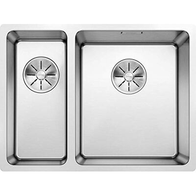 Blanco Fregadero de cocina de acero inoxidable ANDANO 340/180-U Color : acero inoxidable Blanco Fregadero de cocina de acero inoxidable ANDANO 340/180-U Color : acero inoxidable