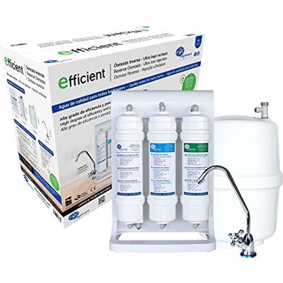 Bbagua Efficient. Equipo de Osmosis Inversa doméstico de 4 Etapas. Fácil Instalación y cambio de Filtros. Colocación bajo encimera. Incluye Filtros, Membrana y Post Filtro. . Bbagua Efficient. Equipo de Osmosis Inversa doméstico de 4 Etapas. Fácil Instalación y cambio de Filtros. Colocación bajo encimera. Incluye Filtros, Membrana y Post Filtro. .